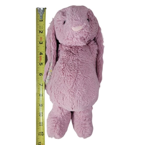 Jellycat Blossom Bunny Tulip Plush Pink Purple 12" Flower Ears & Feet Bobtail - Picture 10 of 10